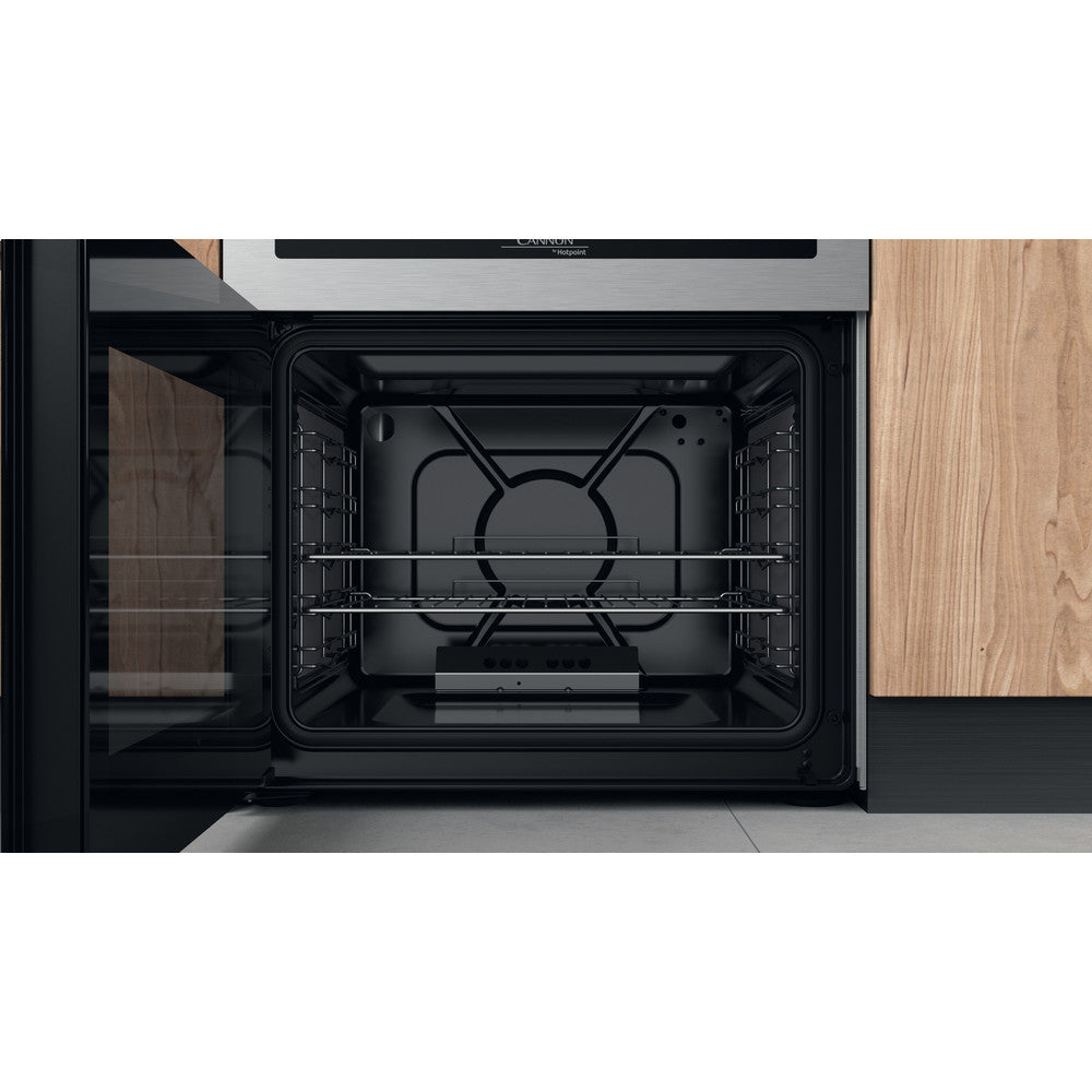 Cannon by Hotpoint CD67G0CCX/UK Gas Cooker 60cm - Silver - A+/A+ Rated
