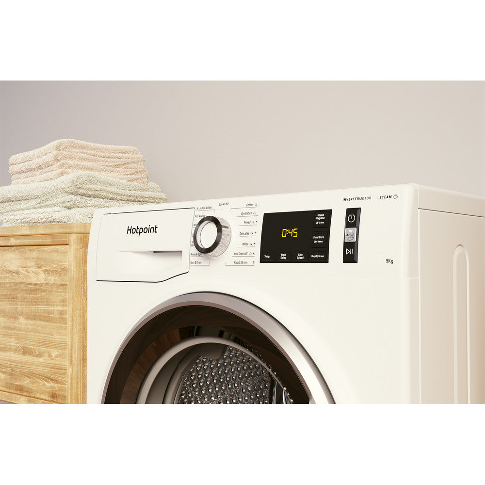 Hotpoint NM11946WCAUKN 9kg Washing Machine with 1400 rpm - White - A Rated