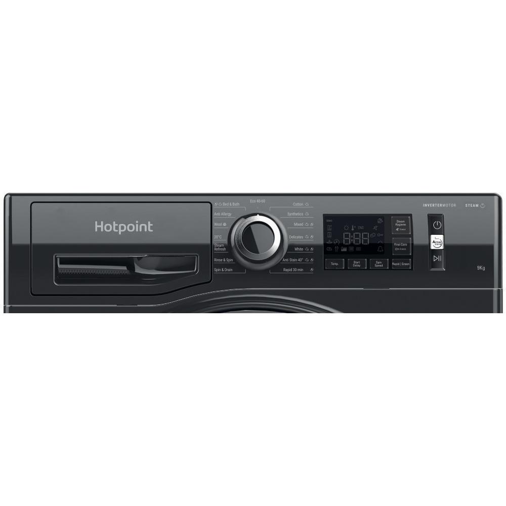 Hotpoint ActiveCare 9kg Black Washing Machine – A-20% Energy Efficient (NM11948BCAUK)