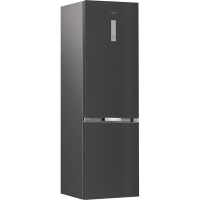 Whirlpool WHK26403XBR6UK 355 L Dual No Frost 70/30 Fridge Freezer – Dark Inox | 59.5 cm Freestanding with FreshLock & Inverter Compressor