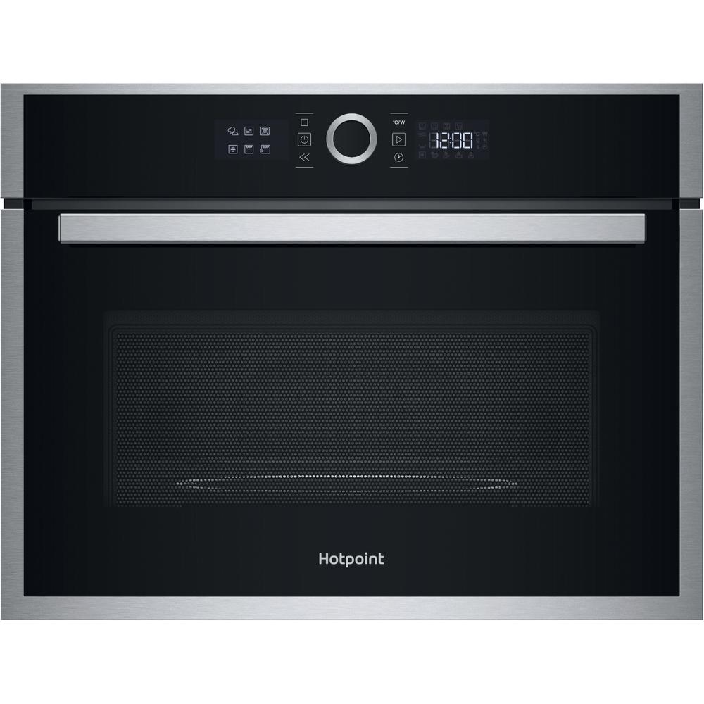Hotpoint HMW47HMXUK Built-in Microwave with Grill, 40L, 900W Microwave / 1600W Grill, Dynamic Crisp, Stainless Steel, 455mm