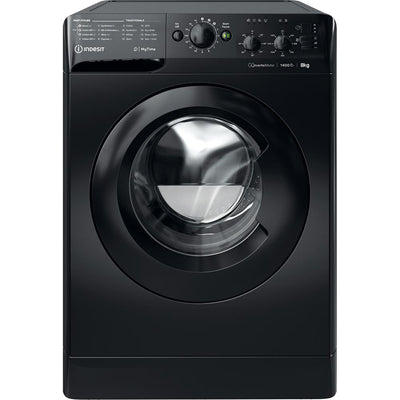 Indesit 8kg Black Washing Machine – Freestanding (MTWC81495BKUK)