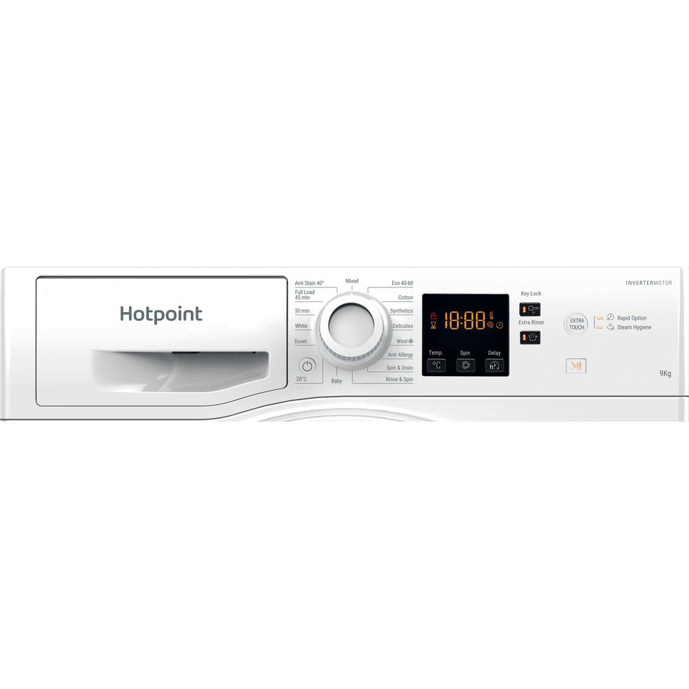 HOTPOINT NSWF946WUK – 9 kg / 1400 rpm Anti-Stain Freestanding Washing Machine (White, Energy Class A)
