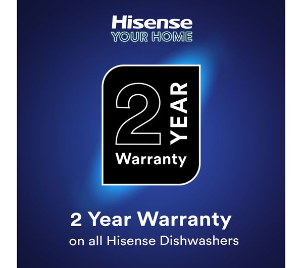 Hisense Full-Size WiFi-Enabled Freestanding Dishwasher – HS673C60XUK, 16 Place Settings, Stainless Steel