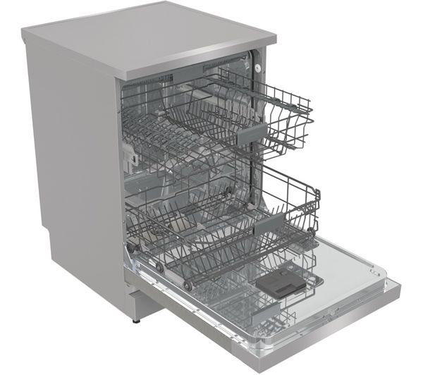 Hisense Full-Size WiFi-Enabled Freestanding Dishwasher – HS673C60XUK, 16 Place Settings, Stainless Steel