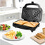Hamilton Beach Deep Fill Sandwich Toaster – Black & Stainless Steel – Model HB1026
