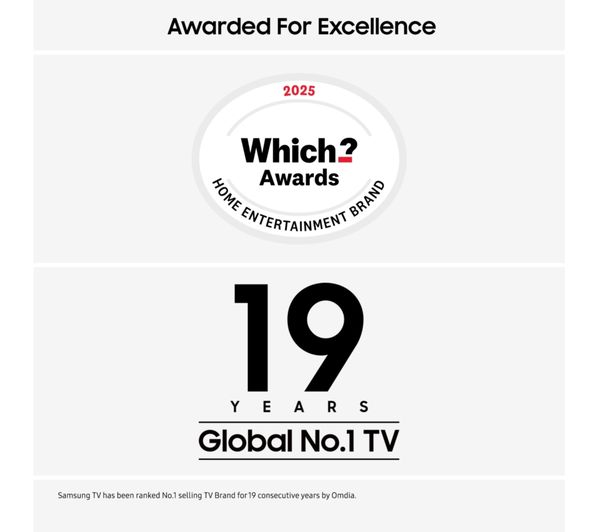 Samsung 85″ QLED Q7F 4K Vision AI Smart TV (2025) – Q4 AI Processor, Real Quantum Dot, Tizen OS