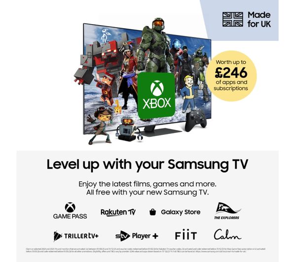 Samsung 85″ QLED Q7F 4K Vision AI Smart TV (2025) – Q4 AI Processor, Real Quantum Dot, Tizen OS