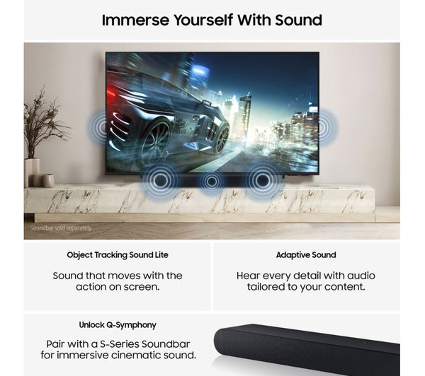Samsung 85″ QLED Q7F 4K Vision AI Smart TV (2025) – Q4 AI Processor, Real Quantum Dot, Tizen OS