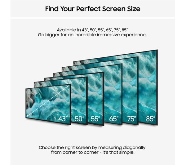 Samsung 85″ QLED Q7F 4K Vision AI Smart TV (2025) – Q4 AI Processor, Real Quantum Dot, Tizen OS