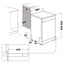 Hotpoint H7FHP43XUK Maxi Space Full-Size Freestanding Dishwasher – 15-Place, 9.5 L Water Use, 10 Programmes, Stainless Steel