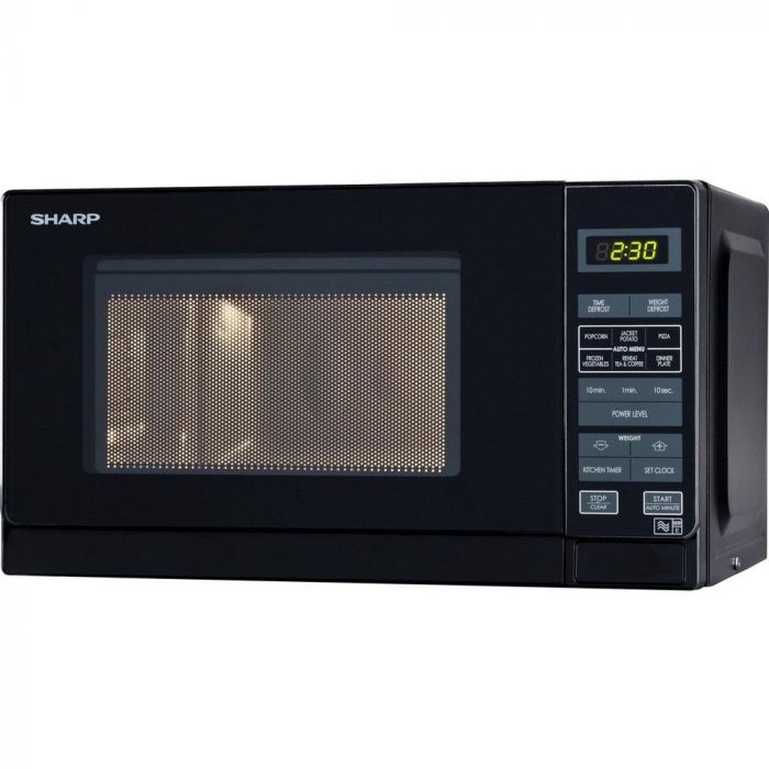 Sharp R272KM 20L 800W Solo Microwave - Black