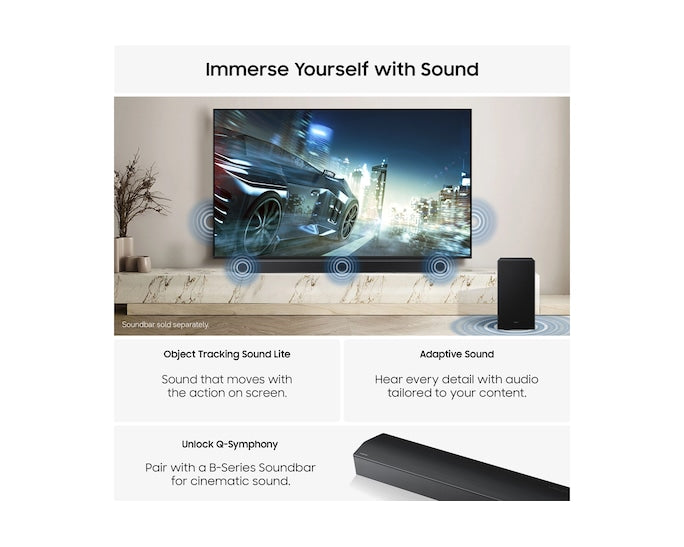 Samsung U8020H UE65U8020HKXXU 65" Crystal UHD 4K Vision AI Smart TV – 2026 – Black