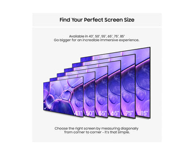 Samsung 43″ Crystal UHD U8020F 4K Smart TV (2025) – Crystal Processor 4K, Tizen Smart TV