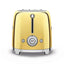 SMEG 50's Retro Style TSF01GOUK 2-Slice Toaster - Gold