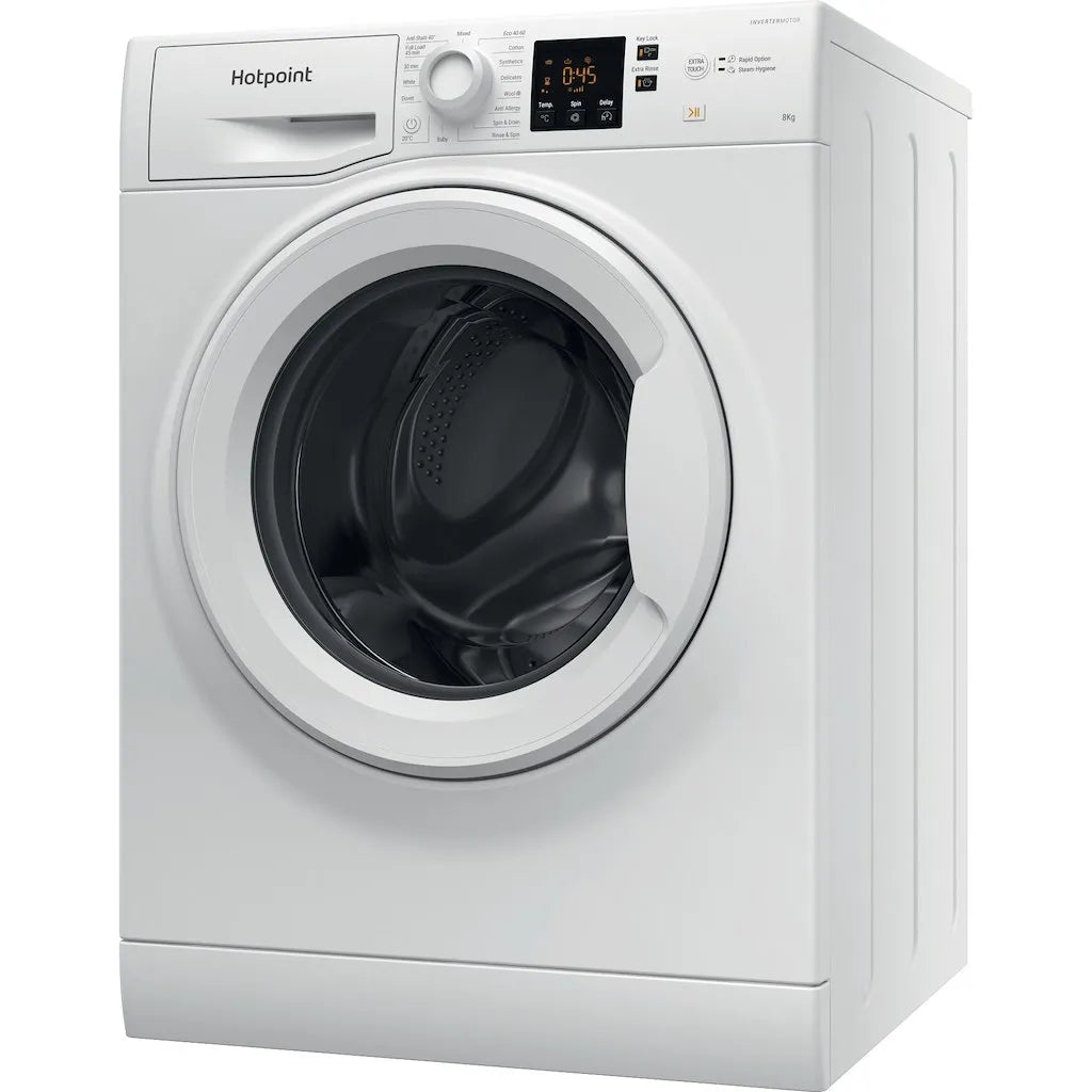 HOTPOINT 8KG 1600 SPIN WASHING MACHINE -NSWM864CWUKN